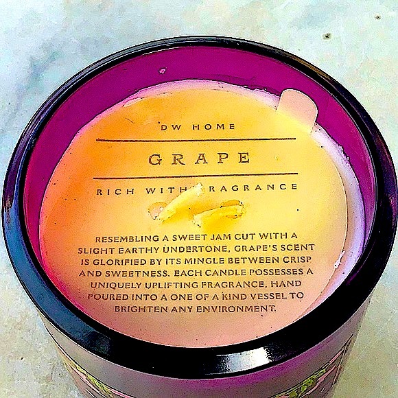DW HOME CANDLE GRAPE 1 WICK 13.7 oz RICHLY SCENTED NEW - Picture 3 of 4